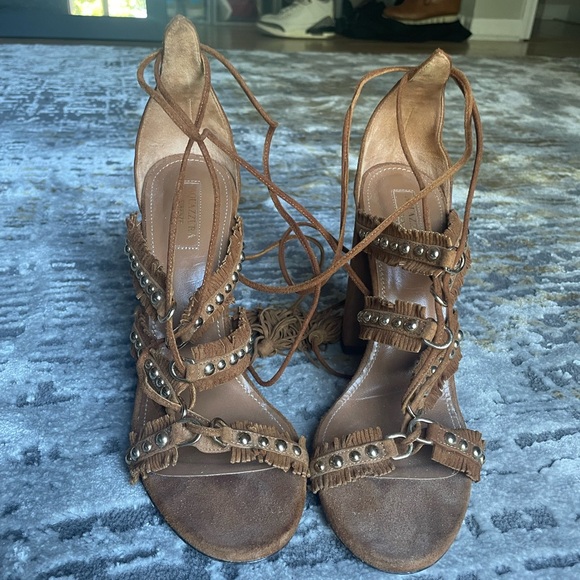 Aquazzura Tulum Fringed Sandals - Picture 3 of 4